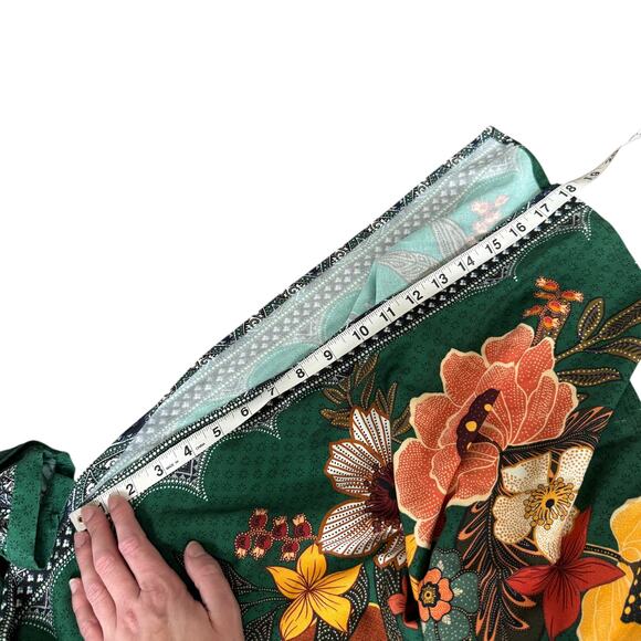 Farm Rio x Anthropologie Verdor Maxi Dress Green Floral - Picture 11 of 11